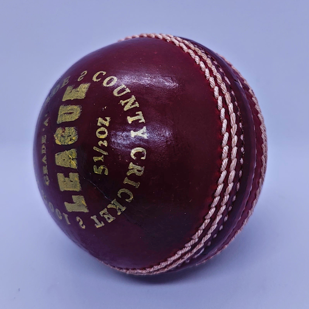 Actifyz Red Leather Cricket Ball - 4-Piece Hand Stitched | League & Test Grade (Box of 6 Balls)