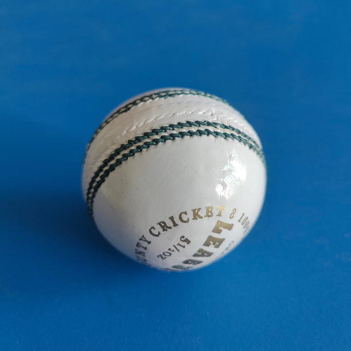Actifyz White Leather Cricket Ball – Hand Stitched | Test & League Grade