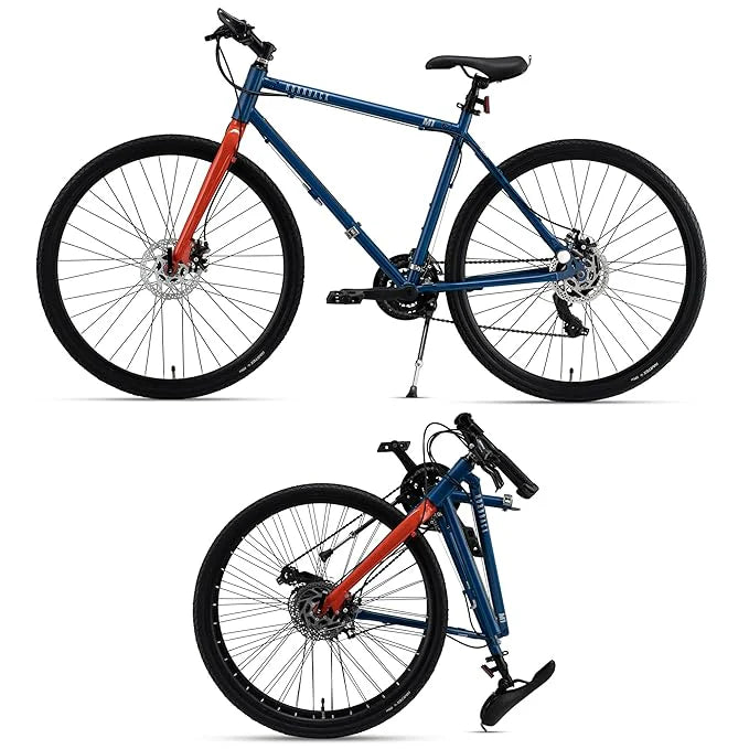 Hornback: M1 Foldable Bike – 21-Speed Shimano Gears, Lightweight and Durable Bicycle for City Riding