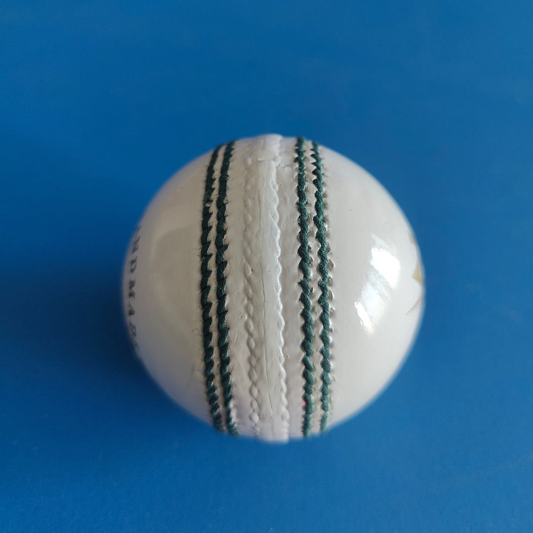 Actifyz White Leather Cricket Ball – Hand Stitched | Test & League Grade