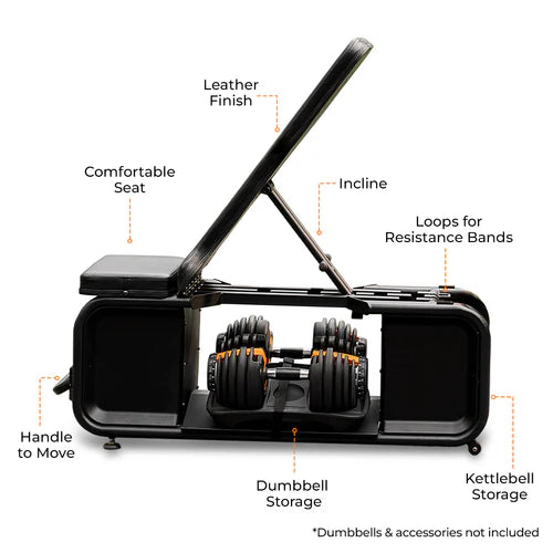The Flexnest: The Flexbench Pro – Adjustable Home Gym Bench for Strength Training