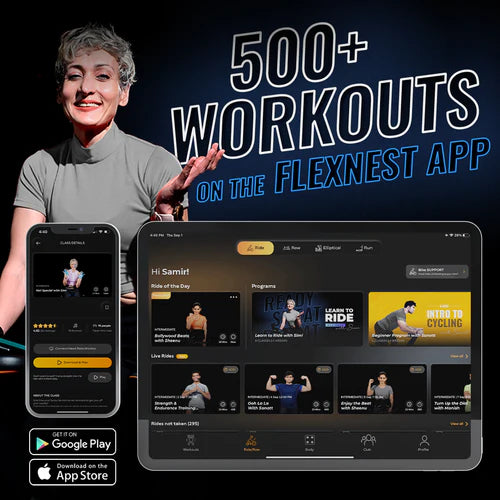 The Flexnest: The Flexbike – Smart Indoor Exercise Bike with Bluetooth & App Integration