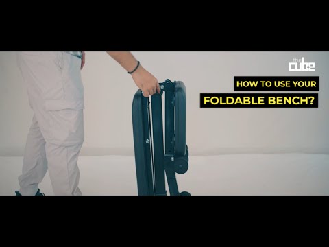 The Cube Club Foldable Bench Prime – Adjustable PowerBench (200 kg Capacity)