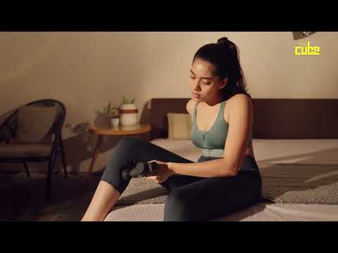 The Cube Club ProPulse Massage Gun – Deep Tissue Percussion Massager (4 Heads, Smart Intensity)